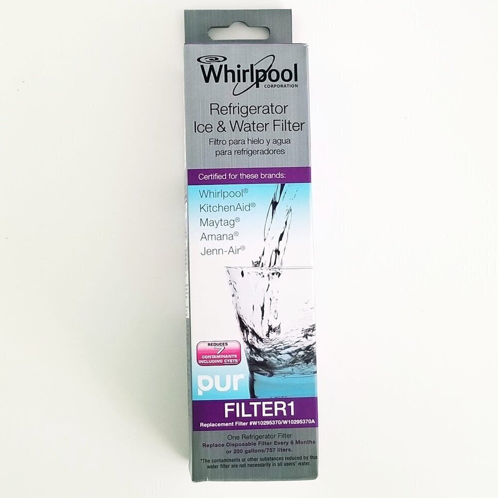 Whirlpool Refrigerator Ice & Water Filters Filter 1 Replacement #W10295370 Pur